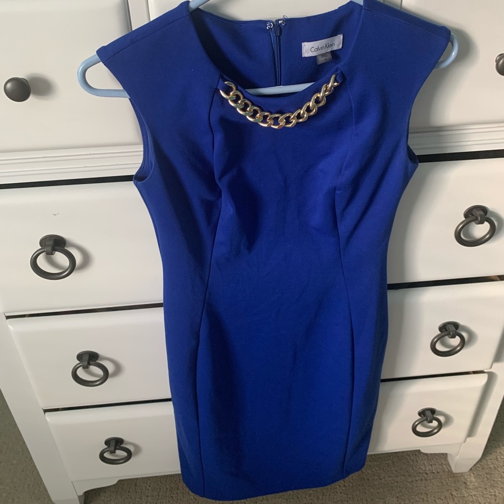 Size 2 Calvin Klein blue dress!